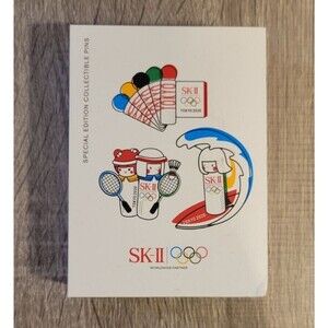 Tokyo Olympic Badminton Surfing Collectible SK-II 3 Pin Badge Set 2020